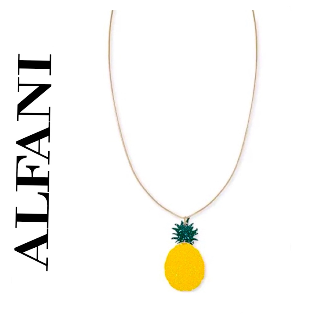 Alfani Pineapple Pendant Necklace 35$